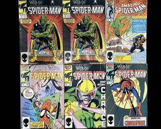 415h Lot of vintage SpiderMan comic books