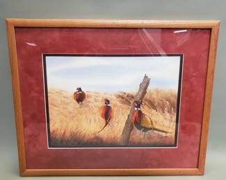 484 Signed Margaret De Wolf South Dakota Pheasants