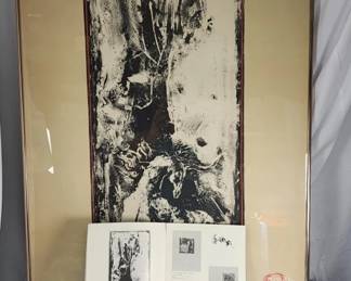 315h Vintage Le Ba Dang lithograph with intaglio