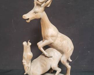 143 Carved wood animal figures