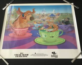 337h Disneyland The Great Mouse Detective 1986 poster