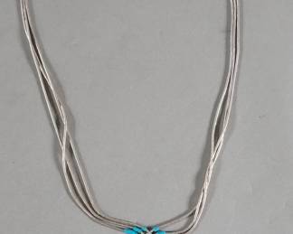 551 liquid sterling silver and turquoise multi strand