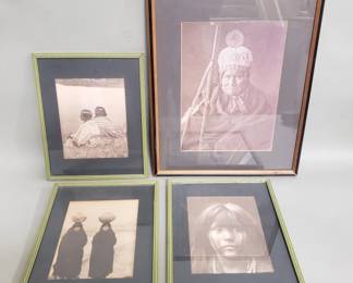 442 Four vintage Edward S. Curtis Native American