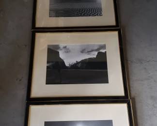 168 Bundle of framed photographs under glass