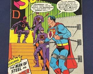 389h Vintage Superman The Prisoner of Demon comic