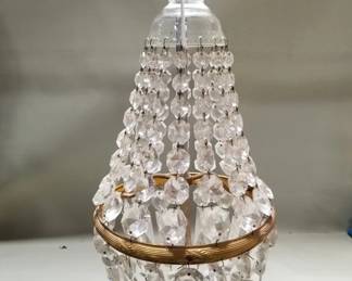 446 Vintage French empire style crystal chandelier
