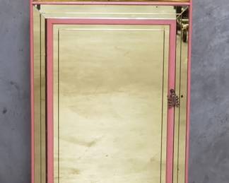 130 Art Decostyle mirrored corner cabinet