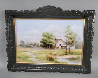 432 Limoges France Porcelain hand painted plaque