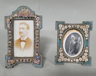 362 19th century micromosaic picture frames adorned