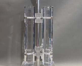 198 Mid century modern acrylic lamp