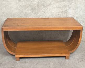 115 Brown Saltman style Art Deco geometric mahogany