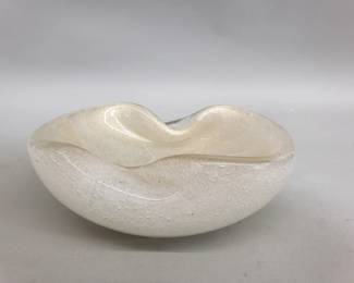 306 Midcentury Italian Murano style art glass bowl