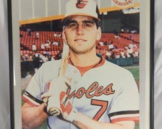 318h Vintage Bill Ripkin oversized baseball card print