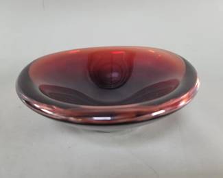 342 Mid century Orrefors hand blown glass bowl