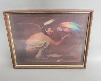 495 Vintage Gerard Curtis Native American print