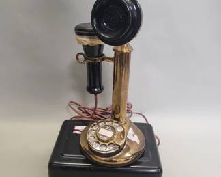 351 Vintage Western Electric brass candlestick