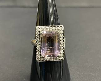 575h Sterling silver and ametrine ring