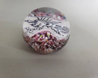 325 Vintage hand blown art glass vase