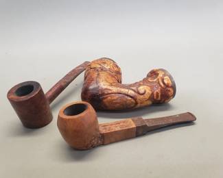 393 Three vintage pipes
