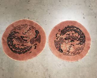373 Pair of vintage Chinese Peking style rugs