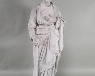 468 Cement religious garden statue