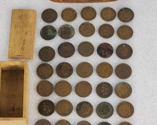 310h 35 Indian head cents vintage poker dice
