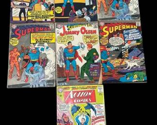 402h Vintage 1960s Superman comic books