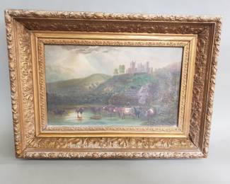 210 Antique oil on canvas