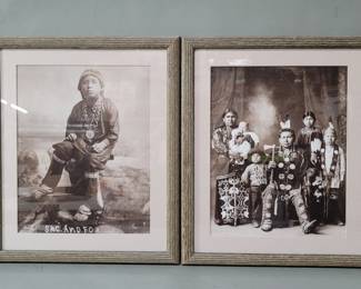 493 Pair of vintage Native American photographic