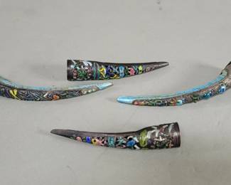 573 Four silver and enamel Chinese
