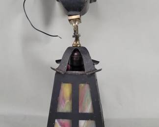 36 Vintage Mission style pendant light with