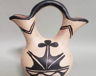 444 Vintage Southwestern pottery wedding vase
