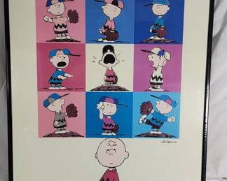 324h Vintage Peanuts Schultz USA made print