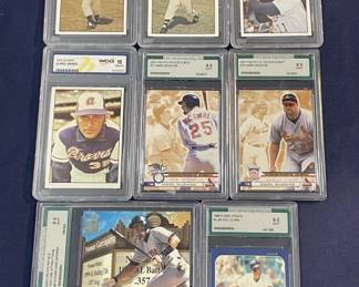 479h Large lot of graded baseball cards