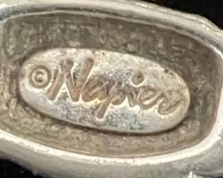 Napier Silver Tone Spiral Motif Bracelet