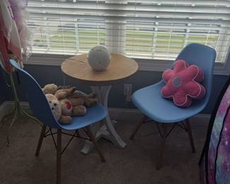 Eames Style Kids Chairs and Table Set