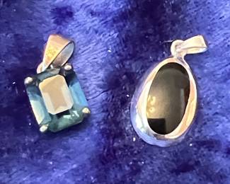 Sterling Silver Gemstone Pendants