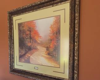 Thomas Kinkade Autumn Lane Limited Edition Print