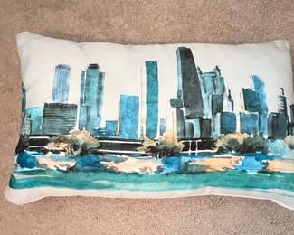 Cityscape Style Lumbar Pillow