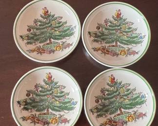 Spode Christmas Tree Butter Pats
