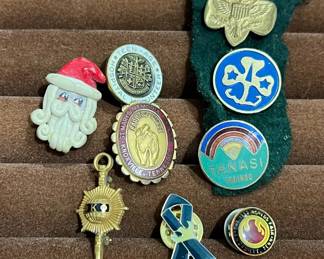 Collection of Vintage Assorted Pins and Badges