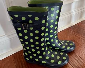 Polka Dot Rain Boots