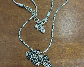 Brighton Vienna Hearts Charm Necklace