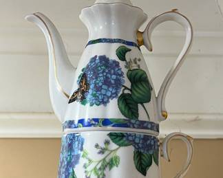 Hydrangea and Butterfly Style Tea for One Set