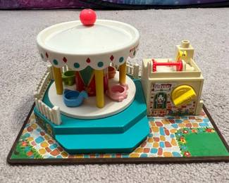 1972 Fisher-Price #111 Play Family Merry-Go-Round