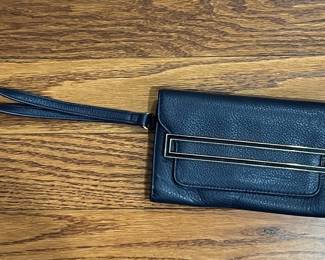 Talbots Navy Blue Wristlet Clutch