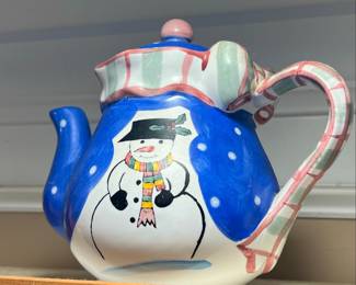 Snowman Themed Teapot