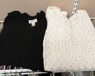 Loft and Talbots Cable Knit Sweaters