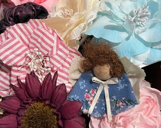 Assorted Decorative Fabric Flowers