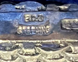 Sterling Silver Woven Basket Style Charm